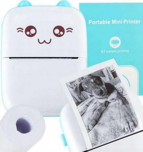 NIEBIESKI SMARTWATCH CRAFT + DRUKARKA TERMICZNA + PAPIER TERMICZNY na Arena.pl