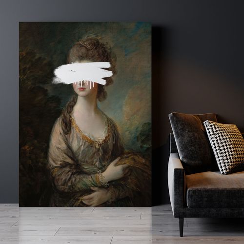 Obraz na płótnie portret spray pop art 80x120 cm na Arena.pl