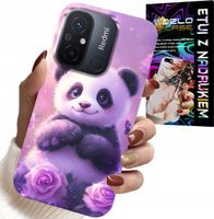 ETUI DO XIAOMI REDMI 12C - SŁODKA PANDA WZORY DLA DZIECI + SZKŁO