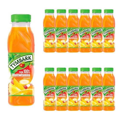 Tymbark Sok 100% multiwitamina 300 ml x12 sztuk na Arena.pl
