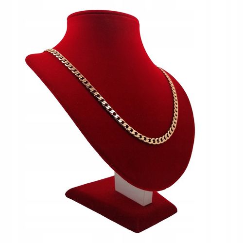 MĘSKI ZŁOTY ŁAŃCUSZEK PANCERKA 6 MM SZEROKI / SOLIDNY PREZENT DLA NIEGO 18K na Arena.pl