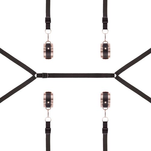 Rosy Gold - Under-Mattress Restraint Set - Black na Arena.pl
