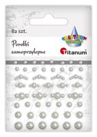 perełki samoprzylepne mix rozmiarów 82szt titanum