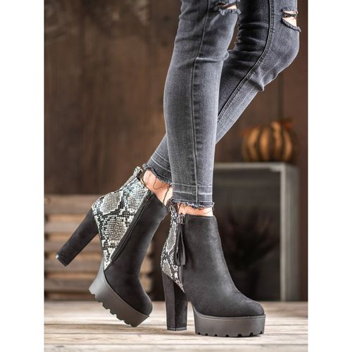 Botki Na Platformie Snake Print r.35 na Arena.pl