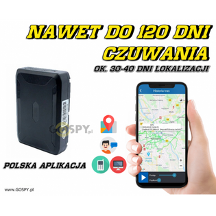 Lokalizator GPS  Hades H80 120 Dni pracy z Podsłuchem na żywo ( j. Polski)