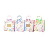 TORBA PREZENTOWA 34X34 Z KOKARDĄ PTAKI, KWIATY MIX INCOOD