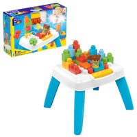 MEGA BLOKS STOLICZEK DO ZABAWY KOLOROWYMI KLOCKAMI DLA DZIECI + FIGURKA