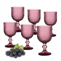 Szklanki do drinków kieliszki Altom Design Selena różowe 370 ml 6 sztuk