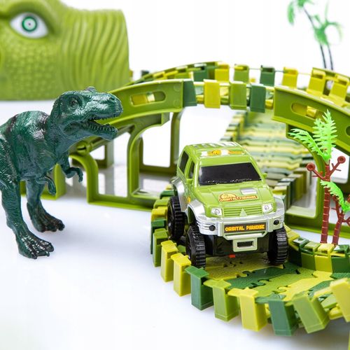 MEGA TOR WYŚCIGOWY PARK DINOZAURÓW MAGIC TRACK 270 elementów, 360cm TOR na Arena.pl