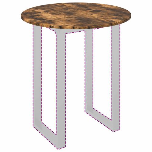 Blat stołu Wędzony dąb 70 x 70 x 1.5 cm Materiał drewnopochodny na Arena.pl