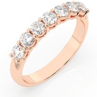 pierścionek z różowego srebra 925 z diamentem (brylantem) 0,7 ct lab