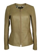 Damska Kurtka skórzana casual zapinana na suwak zwężana talia Bukowski Rozmiar odzieży XL