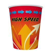 Kubeczki papierowe wyścigi, 8 szt.