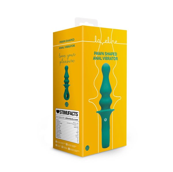 Pawn Shaped Anal Vibrator - Peacock Plume zdjęcie 7