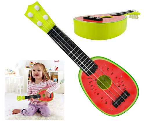 Owocowa Gitara Ukulele Dla Dzieci Gitarka Arbuz 6151 na Arena.pl