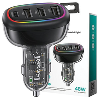 usams ład. sam. 1xusb-c 3xusb-a c34 48w3a+c pd fast charge