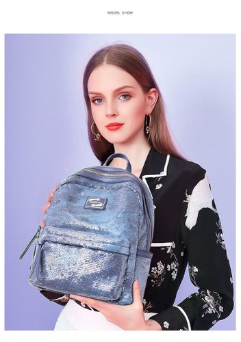 Błyszczący niebieski plecak na Arena.pl