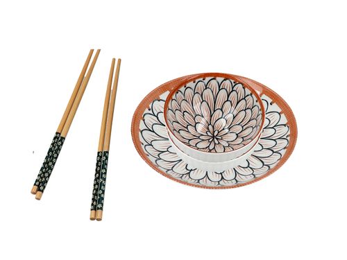 Kpl. 2 miseczek z pałeczkami + talerz na Arena.pl