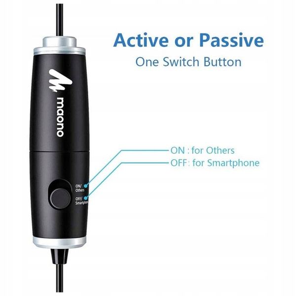 MIKROFON KRAWATOWY Z KLIPSEM MAONO DO ROZMÓW YOUTUBE VLOG PODCAST zdjęcie 5