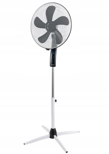 CICHY MOCNY WENTYLATOR WIATRAK PODŁOGOWY BLAUPUNKT ASF701 40dB 55W PILOT na Arena.pl