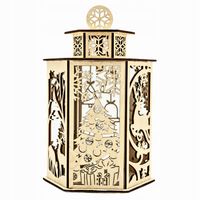 Lampion Adwentowy drewniany LATARENKA roraty ADWENT LAMPKA LED XL