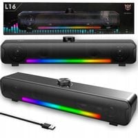 ONIKUMA GŁOŚNIKI GAMINGOWE BT 5.3 USB RGB L16 DO KOMPUTERA GRANIA STEREO