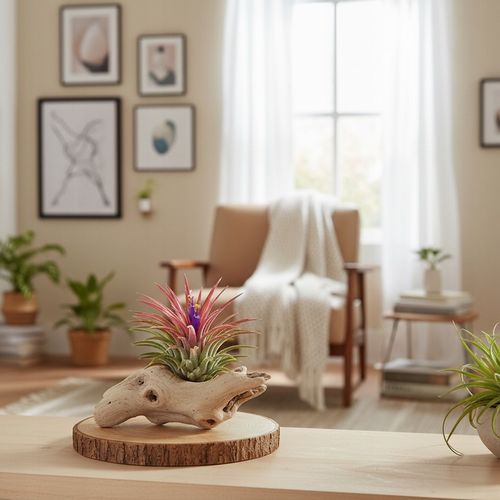 Tillandsia OPLĄTWA ionantha Intensywnie czerwona W ZIMOWYM OPAKOWANIU na Arena.pl