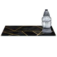 SZKLANA PODSTAWKA POD ZNICZE z dedykacją 60x20cm Elegancja 361c