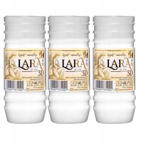 Wkłady do Zniczy 20 SZTUK parafinowe 3 DNI 14 cm parafina CAŁOROCZNE na Arena.pl