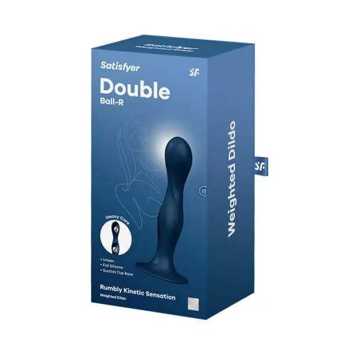 satisfyer double ball-r - model z obciążeniem, silikon, czarny na Arena.pl