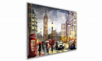 OBRAZ NA SZKLE PROSTOKĄTNY 100x70cm 108 Wieczór w Londynie