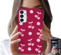ETUI DO SAMSUNG GALAXY M23 - WISIENKI, WIŚNIE NA BORDOWYM TLE + FOLIA