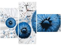 100CM 70CM ZEGAR 3 ELEM NIEBIESKI DMUCHAWIEC 2 ŚCIENNY OBRAZ