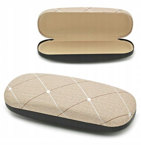 POKROWIEC OKULAROWY ETUI CASE TWARDE BRĄZ na Arena.pl