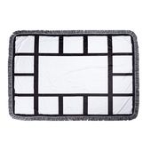 Pluszowy koc 150 x 100 cm z panelami na zdjęcia do sublimacji - 15 paneli