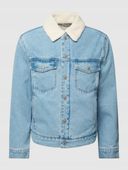 Mango Kurtka jeansowa z polarowym misiem