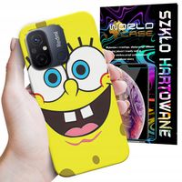 ETUI DO XIAOMI REDMI 12C - SPONGEBOB BAJKI GRY WYBÓR PLECKI + SZKŁO