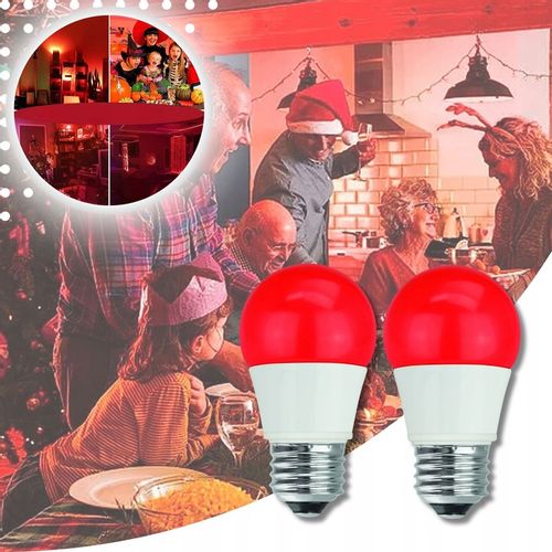 ŻARÓWKA LED E27 CZERWONA ŻARÓWKI LED OZDOBNA DEKORACYJNA ZDROWY SEN na Arena.pl