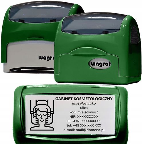 Wagraf A4 PIECZĄTKA do 8 wersów - 12 kolorów obudowy na Arena.pl