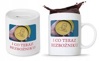 Zestaw Śmieszny Zabawny Prezent Kubek + Skarbonka Z Nadrukiem Ze Zdjęciem