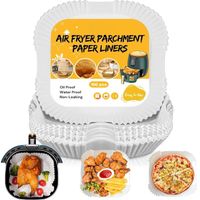 100x WKŁAD PAPIEROWY DO FRYTKOWNICY BEZTŁUSZCZOWEJ PIECZENIA AIR FRYER 20cm