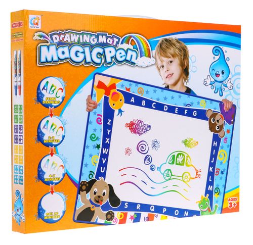 Mata Wodna Z Akcesoriami Dla Dzieci 3+ Kreatywna Zabawa + 2 Pisaki + 16 na Arena.pl