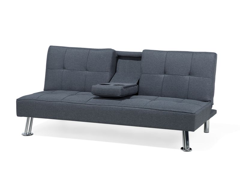 Sofa rozkładana ciemnoszara ROXEN zdjęcie 5