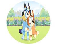 Opłatek na tort Bluey