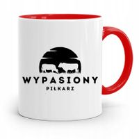 Kubek Czerwony Prezent Dla Wypasionego Piłkarza Z Nadrukiem Ze Zdjęciem