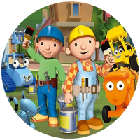 Opłatek na tort Bob Budowniczy