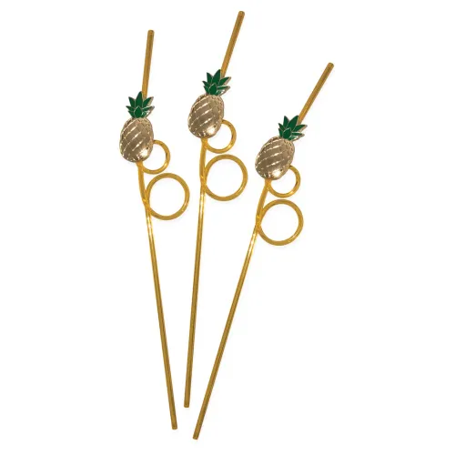 kheper games słomki do napojow wielorazowe ananas 3 szt. na Arena.pl