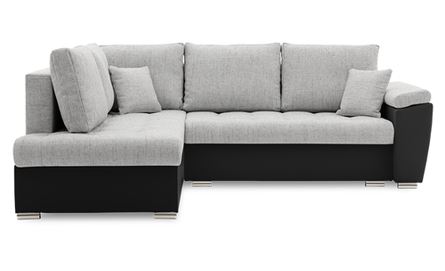 Narożnik nowoczesny, lewy, MAGNUS, ekoskóra, 245cm, szary | TYLETEGOTU na Arena.pl