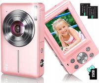 CYFROWY APARAT FOTOGRAFICZNY ZOOMEM 16X + KARTA PAMIĘCI 32G RÓŻOWY