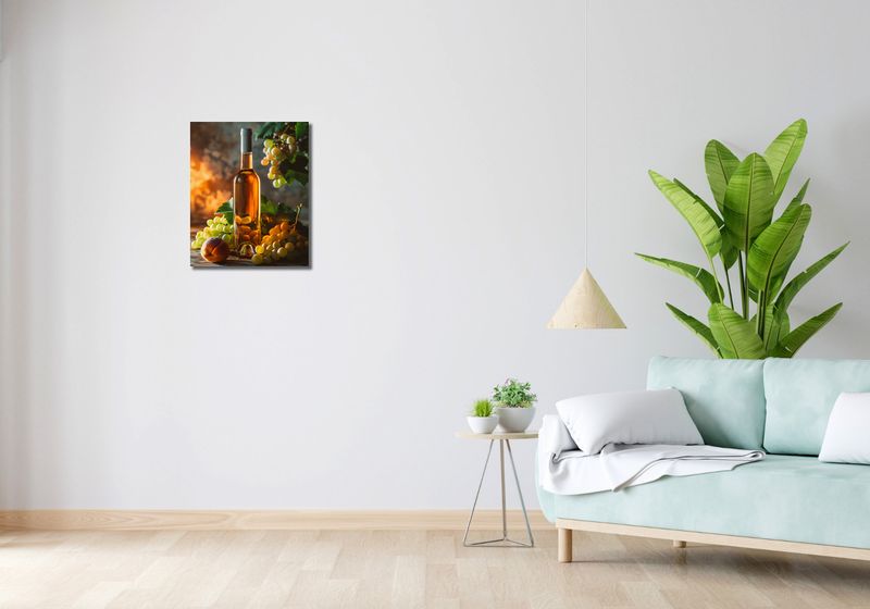 Obraz 40x50cm Bursztynowe Wino zdjęcie 2
